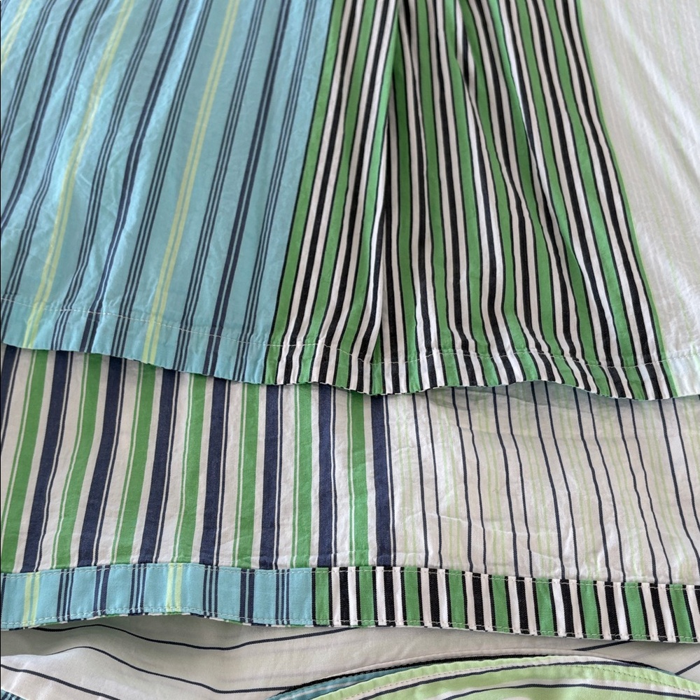 Maeve by Anthropologie Striped Shirt in Light Green, Navy & White - Picture 9 of 9